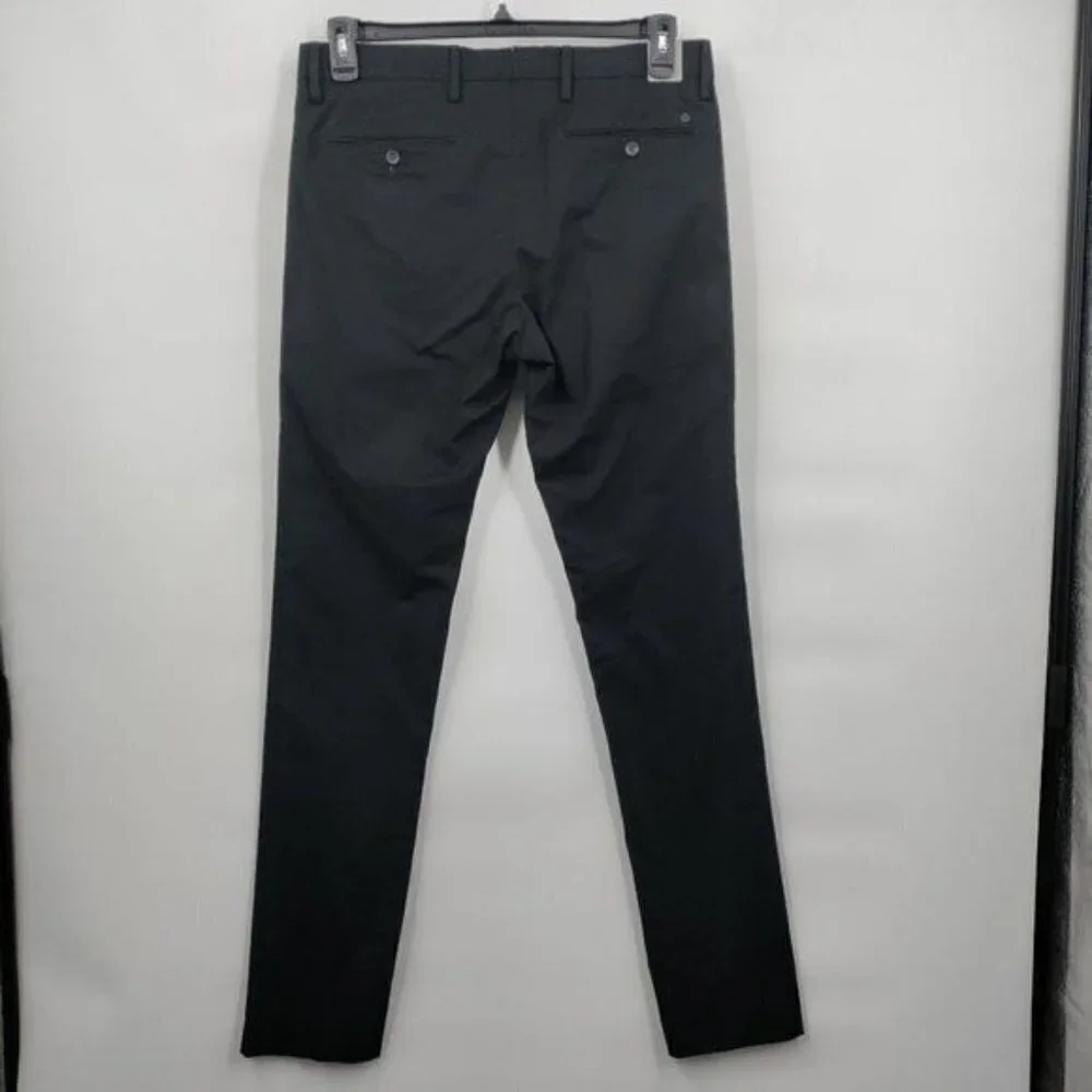 New No Nationality Theo Mid-Rise Slim Fit Tapered Leg Trouser Pants 31 Men Black